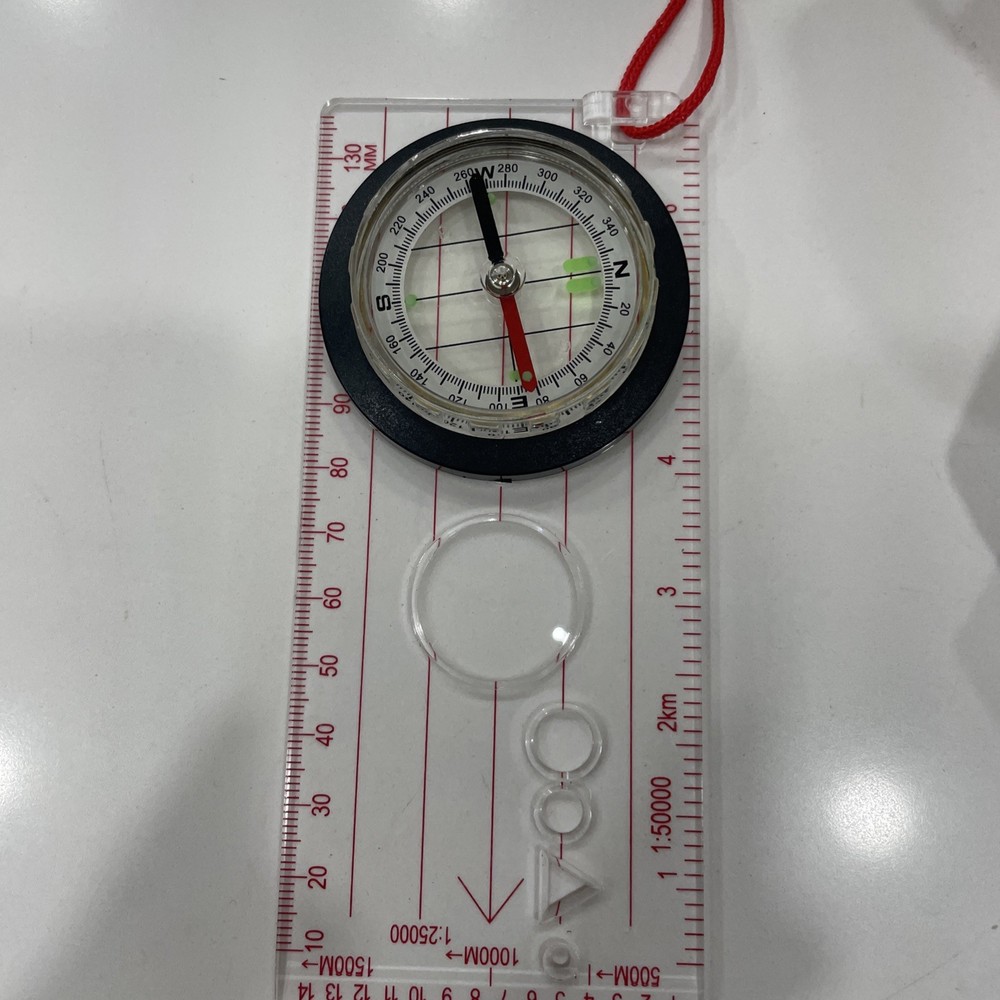 Rothco Deluxe Map Compass – Liquid Filled, Luminous Pointer, Magnifying Glass
