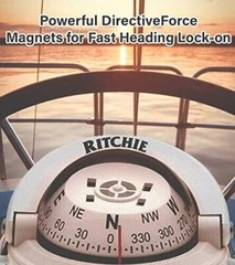 Ritchie Explorer Surface Mount 2.75 In Direct Read Dial Compass White S-53W