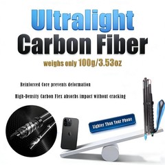 Ultralight Carbon Fiber Trekking Poles 2-Pack – Foldable, Fixed Length, Quick Lo