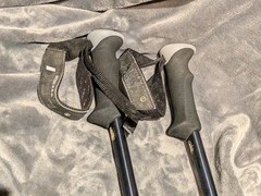 Leki Makalu Titanium Ultralite Trekking Poles Adjustable Used Discontinued Rare