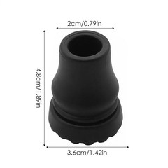 2PCS Cane Rubber Tips Heavy Duty Walking Hiking Non-Slip Replacement Sticks