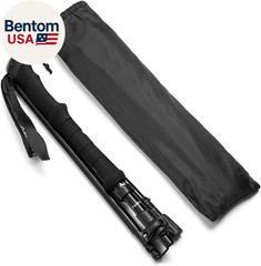 Travel Folding Trekking Hiking Pole with Carrying Case,Collapsible Cane Adjustab