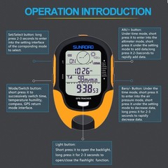Multifunction LCD Digital GPS Altimeter Barometer Compass Portable Outdoor LHSZ