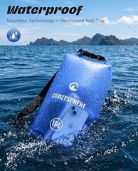 Dry Bag Waterproof Roll Top Lightweight Floating Storage Bag with 5L Blue-5L