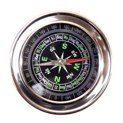 Stainless steel silver magnetic compass 3”inch