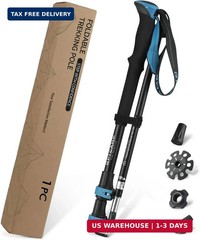 GPTCAMP Collapsible Hiking Sticks,Lightweight Folding Trekking Poles,Adjustable