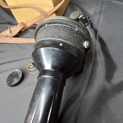 Vintage 1950s Weems & Plath Hand Bearing Compass With Wood Case And Strap