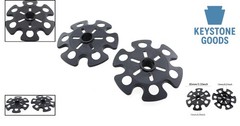 2Pcs Universal Rubber Snow Baskets for Trekking & Ski Poles