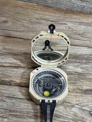 Brunton Pocket Transit Compass with Leather Case