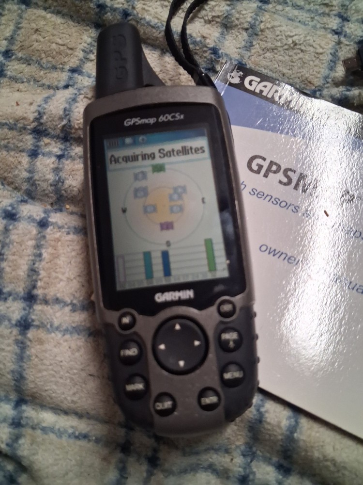 Garmin GPSmap 60CS Receiver Boating Hunting Hiking Biking Sking UsbBundle Tested