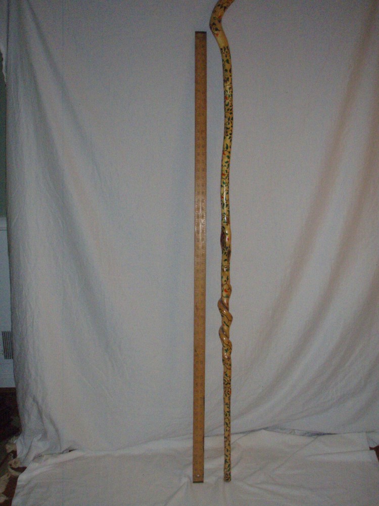 Walking stick / cane…very tall..new..hand painted..local pick up..Atlanta, Ga.