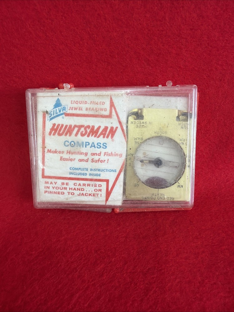 Vintage Silva Huntsman Compass, Liquid-Filled Jewel Bearing – Made in Sweden