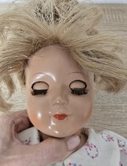 Toy Doll Celluloid Schildkröt Doll 44 cm Collector’s Original Sleeping Eyes