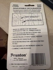 1986 Brunton U.S.A. 9020G Compass in Original Package
