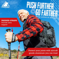 Trekking Poles – Lightweight 7075 Aluminum Hiking Poles for Women, Men & Seniors