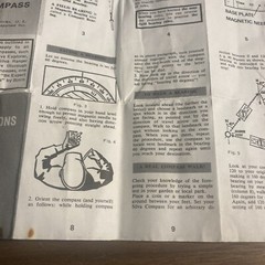 Vintage Silva Ranger Model Compass Instruction Manual Pamphlet