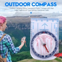 Liquid Filled Orienteering Navigation Map Compass Hiking Simple Camping Scouts