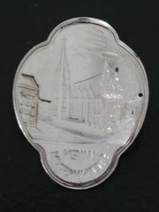 WIEN STEPHANSDOM AUSTRIA HIKING WALKING STICK MEDALLION BADGE UNUSED RARE