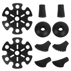 10 PCS Trekking Pole Rubber Tips Replacement Protectors Standard Hiking Canes