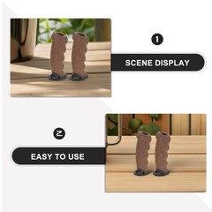 2Pcs Sturdy Cork Cane Handle Grip Replacement for Hiking Poles Yellow