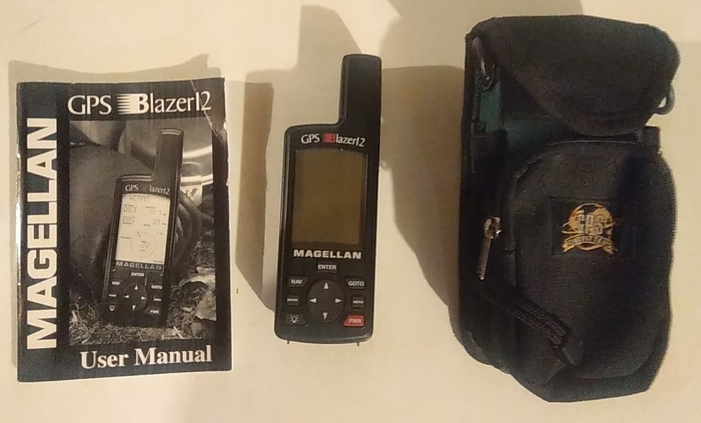 Magellan GPS Blazer 12 Satellite Navigator w/ Manual/case Outdoors/Hiking Works