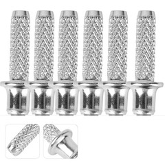 6 Pack Trekking Pole Tips Replacement Heavy Duty Universal Tungsten Steel End