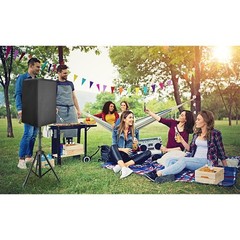 Oxford Cloth Speaker Cover Black Silver Coated Dustproof UV Protection Outdoor