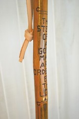 Walking Stick, Bible Verse – Carving – “The Steps of a Good Man are Ordered….