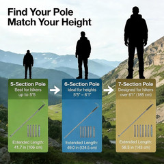Trekking Pole Tactical Walking Stick, Multifunctional Lightweight Aircraft Alumi