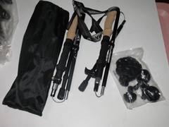 2 Trekking Poles Lightweight, Collapsible Hiking Poles for Backpacking 47 – 53″