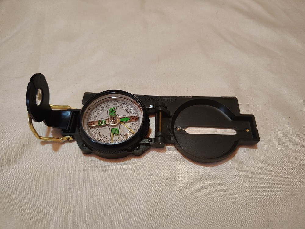 Survival/Tactical Compass Green Plastic Camping Hiking