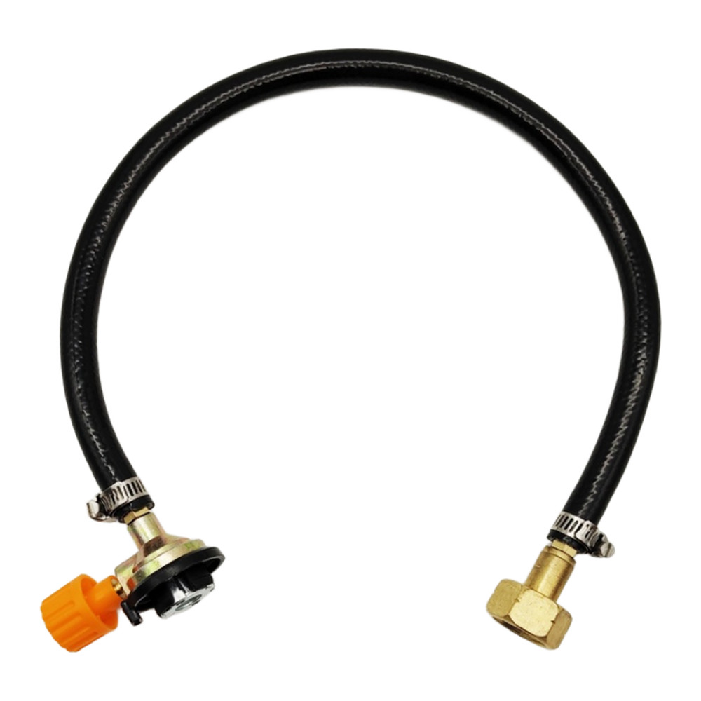 Portable Butane Cylinder Refill Connector with 50cm Hose for Outdoor Camping EU