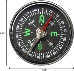1-1/4″ Pocket Compass with Red/Black Arrow – Essential Outdoor Explorer Guide
