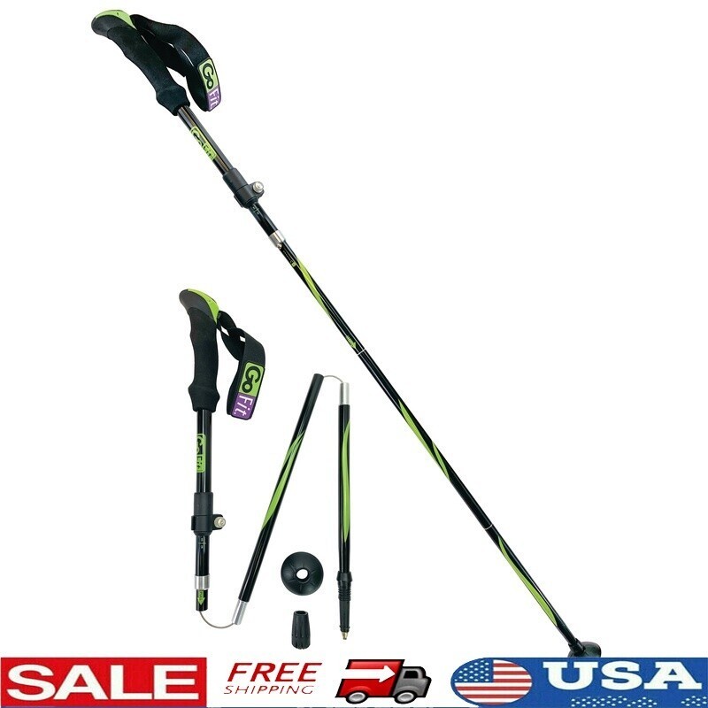 Lightweight Adjustable Walking Poles Balance Stability Hiking Adventure Support