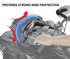 Transparent Handguards Protector Wind Deflector for Ski-Doo REV Gen5 / Gen4 /