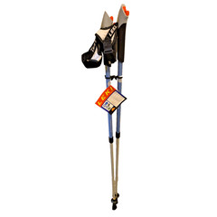 LEKI Walking Stick Nordic Instructor Fully Adjustable Walking Pole Light Blue