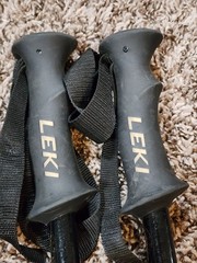 LL Bean / LEKI Collaboration Trekking Poles Set of 2 w/ Tip Covers