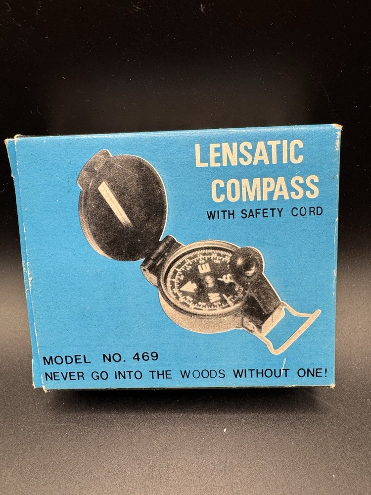 Vintage Metal Lensatic Compass Made in Japan