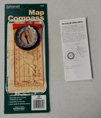 SPECIAL 2 Pack of Clear Map Reading Compass from Safesport with Free Shipping