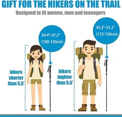 Lightweight Adjustable Collapsible Trekking Pole 51″ with Carrying Case