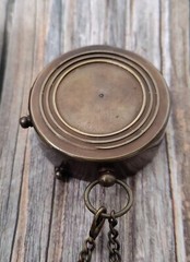 Personalised Compass for Son, Personalized Gift, Antique Brass Engraved Compass