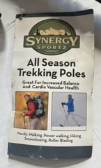 TREKKING Synergy Sportz Poles All Season 3 Section Telescopic Up To 135cm NWT