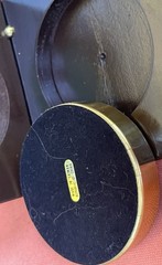 Vintage 3.5” Compass in Wood Box Let The Adventure Begin