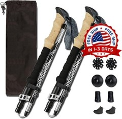 Bastones De Trekking Con Absorcion De Impactos Bastones Ajustables Para Cami…