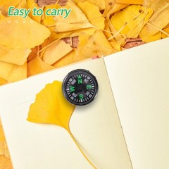 12pcs Plastic Pocket Compass 20mm Mini Lightweight For Outdoor Hiking Camping