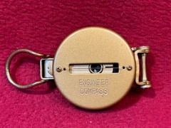 Lensatic Engineer Metal Flip Liquid Compass Japan