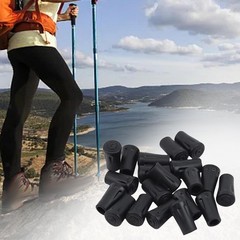18Pcs Walking Pole Tips Trekking Pole Non Slip Hiking Pole Tips Rubber