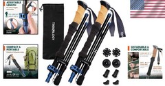 Compact Trek-Z Trekking Poles for Men & Women – Foldable, Lightweight & Durable