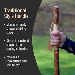 Twisted Sassafras Walking Stick Handcrafted Wooden Hiking Staff USA Made 48 Inch