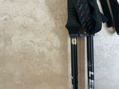 LEKI Macalu Ultralite Titanium Trekking Poles Pre Owned Good Condition